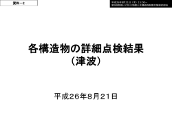 資料2 各構造物の詳細点検結果（津波）