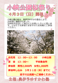 小峡公園桜祭り