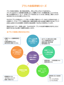 ブランド店長に求められるスキル