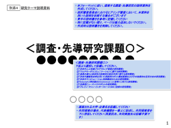 別添4：研究テーマ説明資料