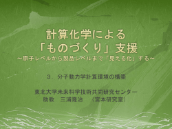 分子動力学(MD)法