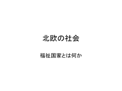 北欧の社会 福祉国家とは何か 北欧の国家とは 北欧 スウェーデン