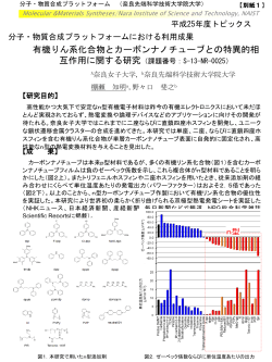 PDFダウンロード - 分子・物質合成プラットフォーム