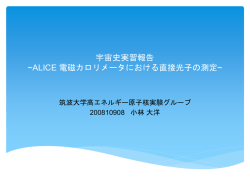 pptx - 筑波大学高エネルギー原子核実験グループ