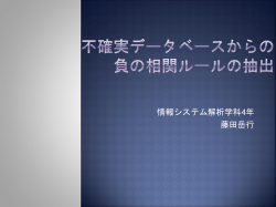 確率的負の相関ルール