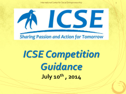 International Center for Social Entrepreneurship （ICSE）