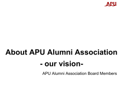 What is APU Alumni Association?