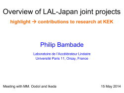 Overview of LAL contribution to research at KEK (Japan) - fjppl