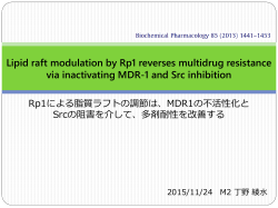 MDR1の不活性化とSrcの阻害を介して