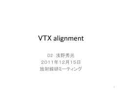 VTX alignment