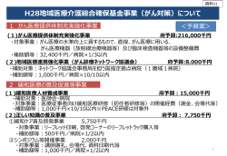 地域医療介護総合確保基金事業（がん対策）について