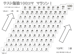 「100コマ学習マラソンポスター」パワーポイント