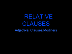 RELATIVE CLAUSES - Japanese Teaching Ideas