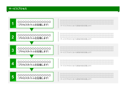 サービスプロセス 5 4 3 2 1