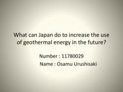 What can Japan do to increase the use of geothermal energy in the