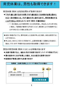 06-2 制度対象者への周知用リーフレット例：男性従業員向け