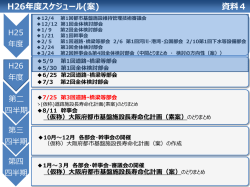 資料4 スケジュール(案) [その他のファイル／48KB]