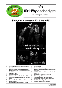 Info-Heft - H&ouml;rgesch&auml;digten Zentrum Aachen