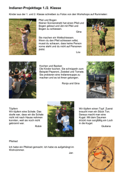 Indianer-Projekttage 1