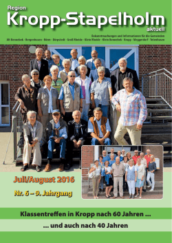 Juli 2016 - Amt Kropp