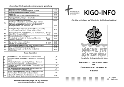 KIGO-Info 3/2016 - Verband für Kindergottesdienste der Ev