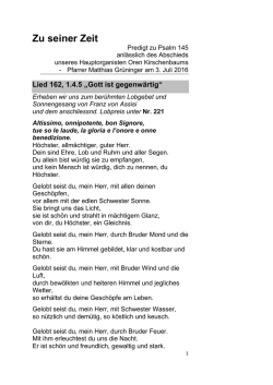 vom 3. Juli 2016 - Reformierte Kirchgemeinde Arlesheim
