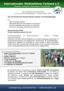 Internationaler Wildnisf&uuml;hrer Verband eV