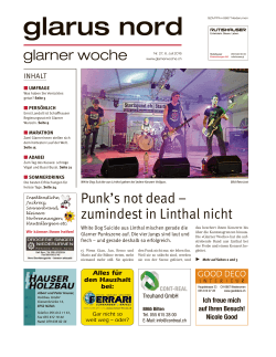 Glarner Woche, Glarus Nord, 6.7.2016