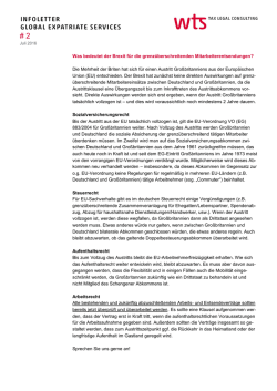 Infoletter Global Expatriate Service (GES) #2/2016