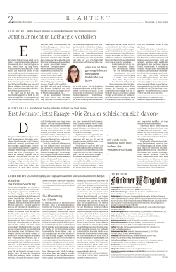 Artikel Bündner Tagblatt 05.07.2016