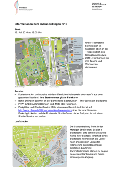 Informationen zum B2Run Dillingen 2016