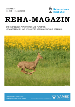Reha News - 27. Ausgabe Juni 2016