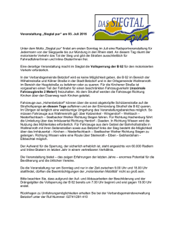 Informationen zur Verkehrsbeschr&auml;nkung im Bereich der