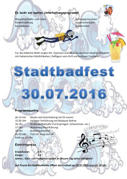 Stadtbadfest 2016