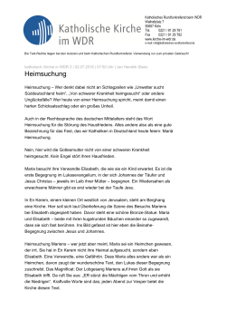 Heimsuchung - Kirche im WDR