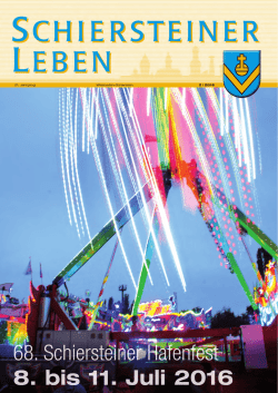 "Schiersteiner Leben" Ausg. 2/2016