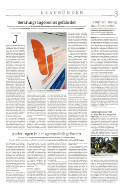 Artikel Bündner Tagblatt 04.07.2016