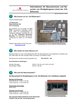 Informationen f&uuml;r Besucherinnen und Besucher von