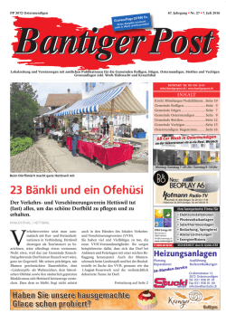 23 Bänkli und ein Ofehüsi
