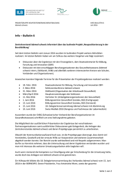 Info &ndash; Bulletin 6