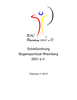Schießordnung - BSC Rheinberg