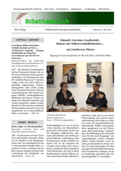 Schattenblick Druckausgabe