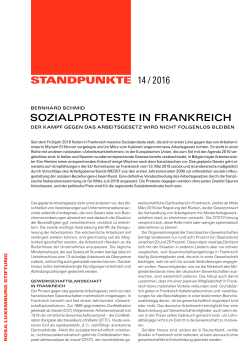 StandpunktE 14 / 2016 SozialproteSte in Frankreich