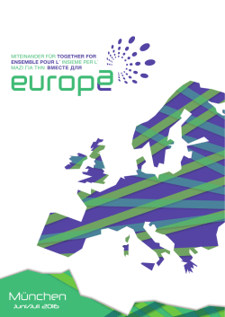 Infoflyer Miteinander für Europa