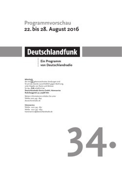 34. KW 22.08.16 bis 28.08.16