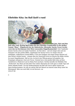 Ellefelder Kita: Im Ball läuft`s rund - Vogtland