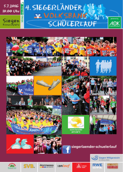 Der Flyer zum 4. Volksbank-Schülerlauf zum Download.