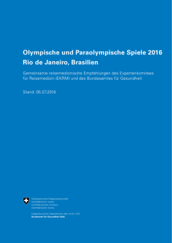 Olympische und Paraolympische Spiele 2016 Rio de Janeiro
