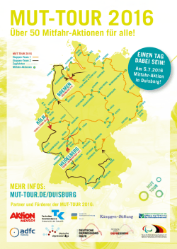 MUT-TOUR 2016 - Duisburg gegen Depression eV