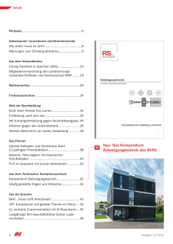 Neu: Das Kompendium Befestigungstechnik des BVRS